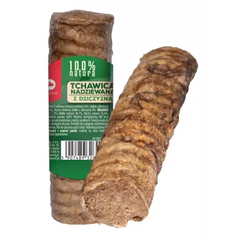 MACED Traheja pildīta ar brieža gaļu - košļājamā gardums sunim - 120g
