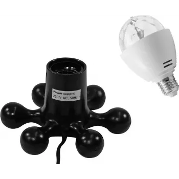 LED komplekts EUROLITE BC-1 RGB Black Hexopus Socket — RGB LED apgaismojuma komplekts efektu radīšanai