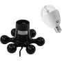LED komplekts EUROLITE BC-1 RGB Black Hexopus Socket — RGB LED apgaismojuma komplekts efektu radīšanai