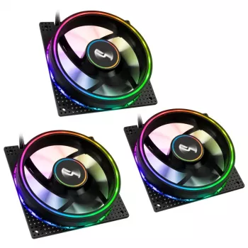 Cryorig Crona S 120 mm Melns — 3 komplekts, 400–1700 RPM, 60.6 cfm, 2.65 mmH₂O