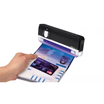 Safescan 40H portatīvs viltotu naudas detektors ar UV gaismu banknotēm, kredītkartēm un ID dokumentiem