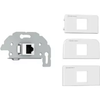 Kindermann 7456000526 RJ-45 rozete pelēka-balta