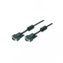 Goobay VGA kabelis HD-15 (vīriešu) - HD-15 (vīriešu) 15,0m ar spārnskrūvēm melns (68139)