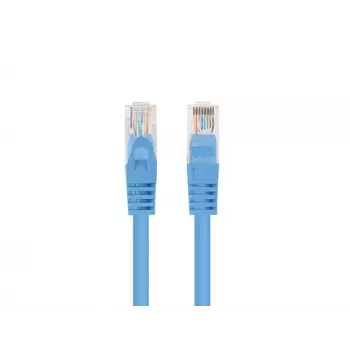 LANBERG tīkla kabelis U/UTP Cat5e PCU6-10CC-0200-B, 2 m, zils, U/UTP, CCA vadītāji, 26 AWG