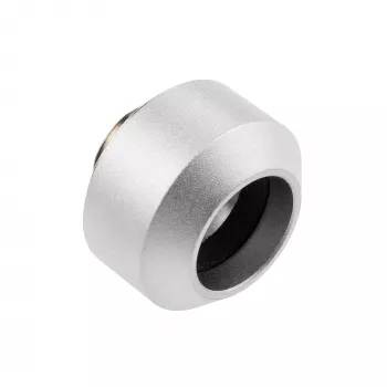 Hardtube fitting 14 mm OPTIMUS — metāla ūdens dzesēšanas savienotājs, sudrabs