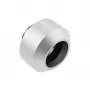 Hardtube fitting 14 mm OPTIMUS — metāla ūdens dzesēšanas savienotājs, sudrabs