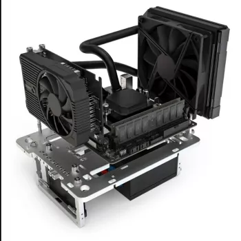 Mini benchtable korpuss Streacom BC1 Mini V2 sudraba — kompakts atvērta rāmja korpuss
