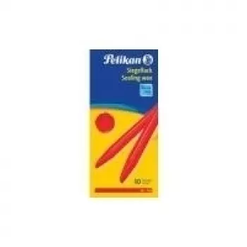 Pelikan Siegellack, iepakojuma vasks raupjiem papīriem, sarkans, 10 stienīši (361220)