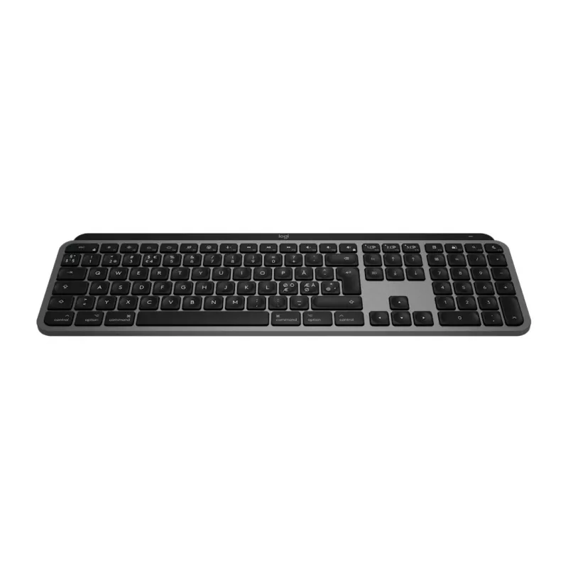Logitech Master Series MX Keys S for Mac - pilna izmēra tastatūra - ar fona apgaismojumu - bezvadu - Bluetooth LE - QWERTY - Nordic (dāņu/somu/norvēģu/zviedru) (920-011633)