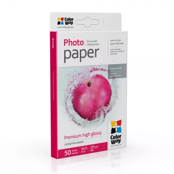 Fotopapīrs ColorWay PSG2550504R spīdīgs 255 g/m² 10x15 cm 50 loksnes