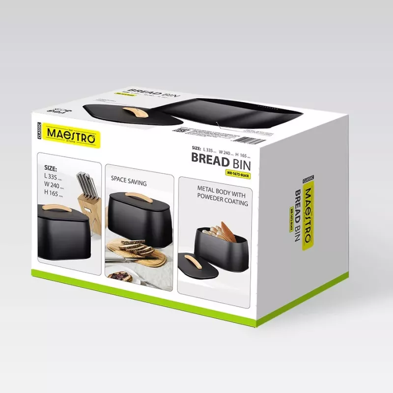 Maestro MR-1675-BLACK, melna maizes kaste