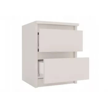 Naktsgaldiņš MALWA M2 KASZMIR — 2 atvilktnes, skaidu plātne, kašmira, 300×300×400 mm
