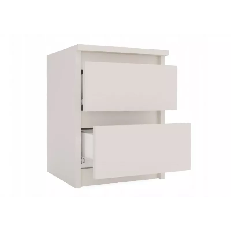 Naktsgaldiņš MALWA M2 KASZMIR — 2 atvilktnes, skaidu plātne, kašmira, 300×300×400 mm