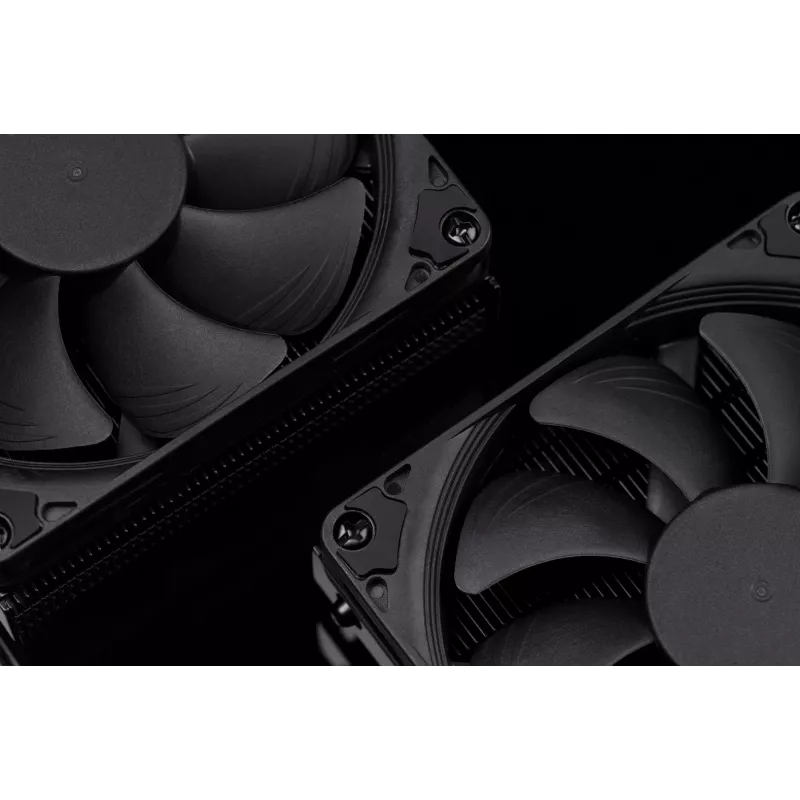 CPU dzesētājs Noctua NH-L9i chromax.black, zema profila 92 mm ventilators, LGA1151/LGA115x/AM4 atbalsts, 37 mm augstums, 95x95 mm radiators