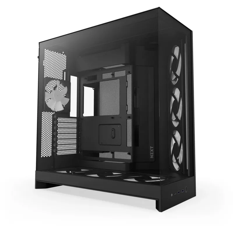 NZXT H9 Flow RGB+ Midi Tower korpuss melns