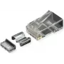 ROLINE RJ45-Spalgs Cat.6A Neekranēts + Ieliktnis 10 gab. (21.17.3098)