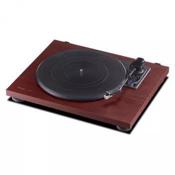 TEAC TN-180BT-A3 Black Cherry – atskaņotājs vinila platēm ar jostu piedziņu