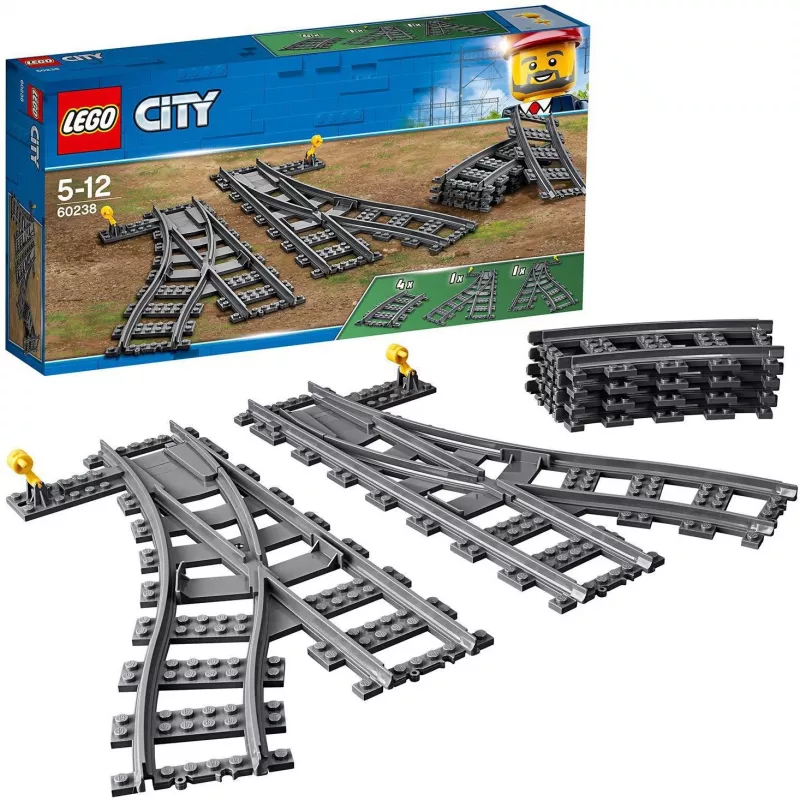 LEGO City 60238 – dzelzceļa pārmiju komplekts un aksesuāri spēļu komplektiem
