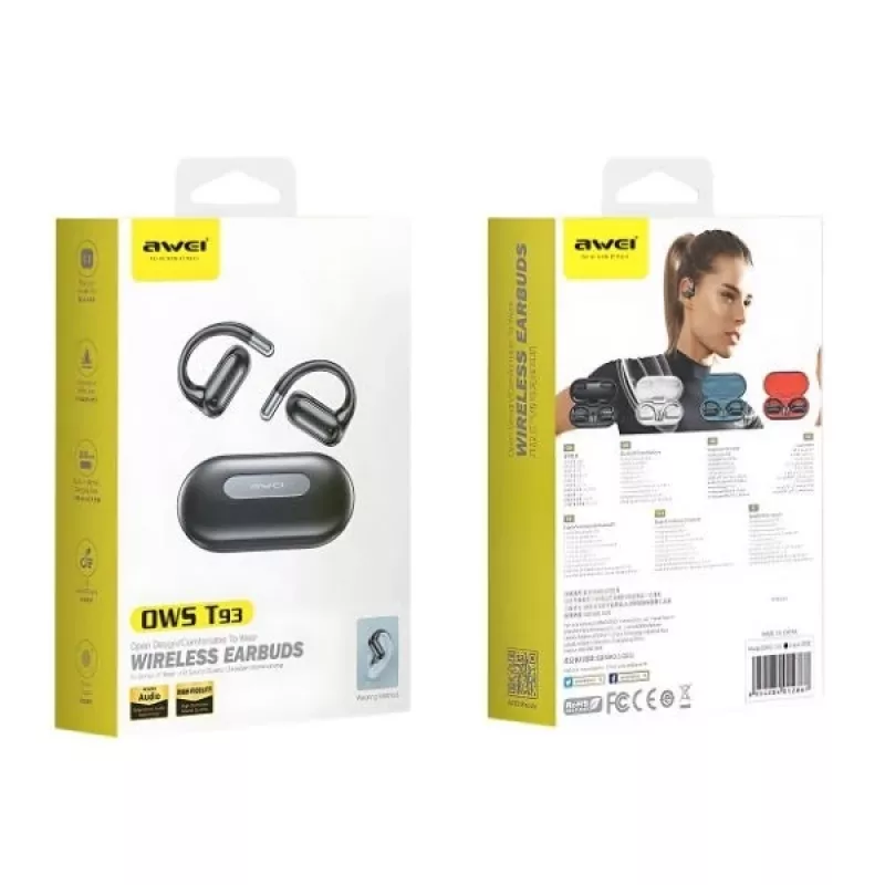 AWEI T93 OWS Bluetooth austiņas 5.4 baltas