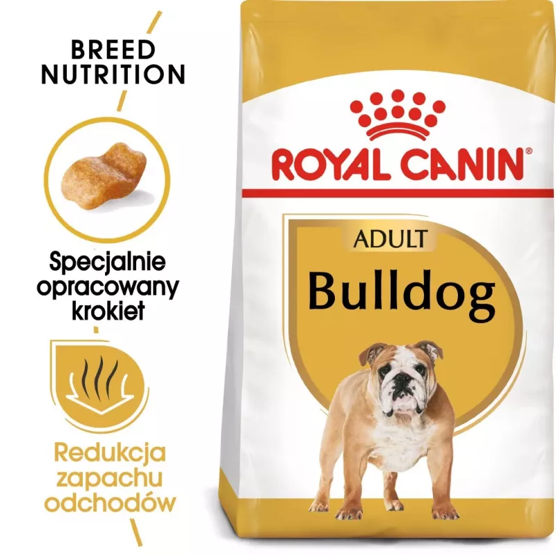 Royal Canin Bulldog Adult sausais suņu ēdiens, 12 kg
