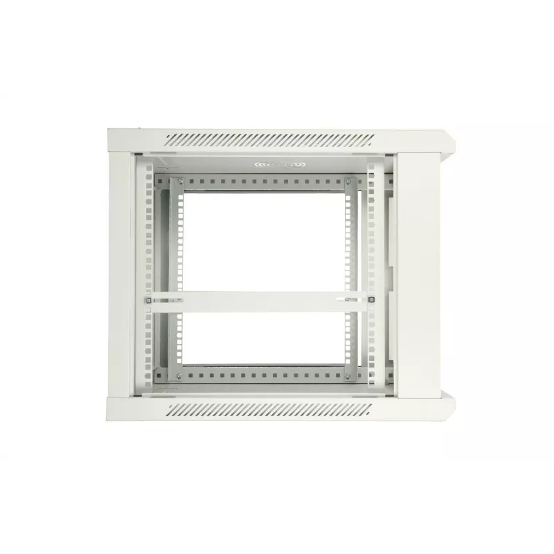 Extralink sienas skapis 12U 600x450 pelēks, metāla durvis