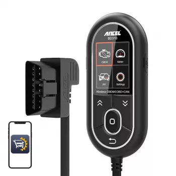 Diagnostikas skeneris Ancel BD310 OBD2 Bluetooth — automobiļa kļūdu nolasītājs un reāllaika datu rīks