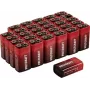 Voltcraft VC-16107990 9 V bloka baterija sārmu-mangāna 550 mAh 9V 30 gab.