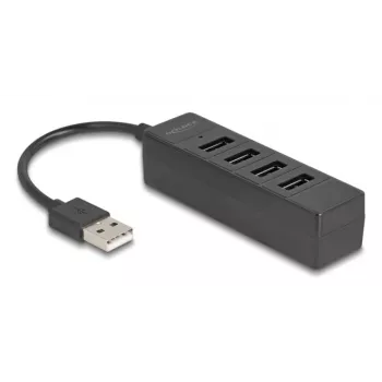 USB Hub DeLOCK 64334 Type-A 480 Mbit/s Melns