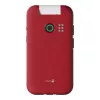 Doro Leva E22 saliekamais telefons, 2.8 collu (7.11 cm) ekrāns, Single SIM, 0.3 MP kamera, 1150 mAh, 127.8 g, Sarkans/Balts