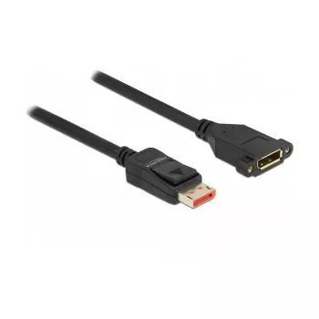 DeLOCK 87098 DisplayPort pagarinātāja kabelis paneļmontāžai 8K 60 Hz 3 m