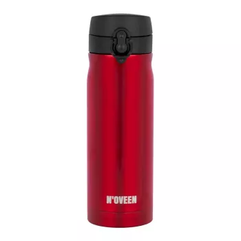 Termopudele NOVEEN TB825 400 ml – nerūsējošā tērauda dzērienu trauks, sarkana
