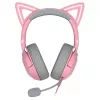 Razer Kraken Kitty V2 RZ04-04730200-R3M1 vadu austiņas spēlētājiem, USB-A, mikrofons, 40 mm skaļruņi, Quartz rozā