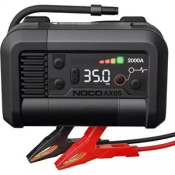 Jump Starter un Gaisa Kompresors NOCO AX65 — 12V, 5250A Palaišanas Strāva, Iebūvēts Sūknis