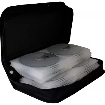 Macīgs maciņš MediaRange BOX55 96 diskiem Melns