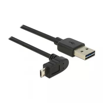 USB kabelis DeLOCK 83849 USB 2.0 0,5 m USB A Micro-USB B Melns