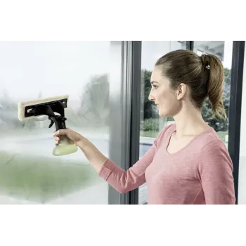 Logrūts tīrīšanas piederumu komplekts Karcher 2.633-129.0 — 250 ml smidzināšanas pudele, saderīgs ar WV 2 Plus, WV 2 Premium, WV 5 Premium