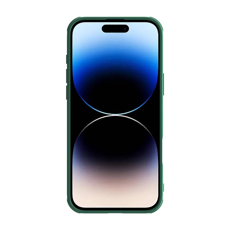 Aizsargmaciņa Nillkin CamShield Pro iPhone 16 Pro Max, zaļa, ar bīdāmu kameras vāciņu