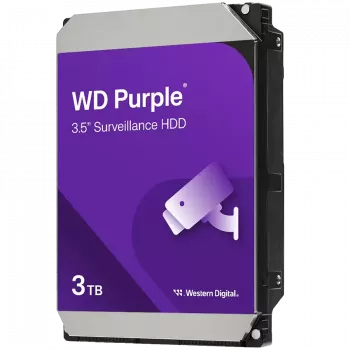 Iekšējais HDD Western Digital Purple WD34PURZ 3 TB 3.5 collu 5400 RPM 128 MB Serial ATA III