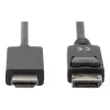 Adaptera kabelis DisplayPort 1.2 ar fiksatoru 4K 60Hz UHD DP/HDMI A M/M melns 2 m