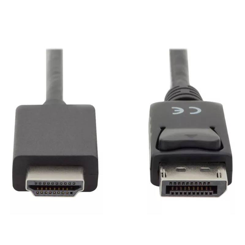 Adaptera kabelis DisplayPort 1.2 ar fiksatoru 4K 60Hz UHD DP/HDMI A M/M melns 2 m