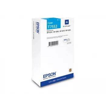 Epson C13T75524N oriģinālā tintes kasetne (Cyan, XL augstas ražības) WF-8XXX sērijai