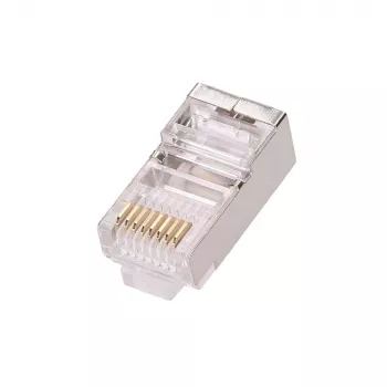 Tīkla kabeļa savienotājs Extralink RJ45 CAT5E FTP 8P8C caurspīdīgs