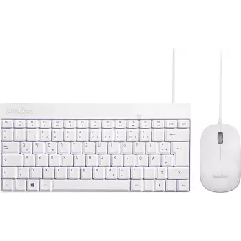 Perixx PERIDUO-212 tastatūras un peles komplekts, USB, vācu izkārtojums, balts (PERIDUO-212 DE W)