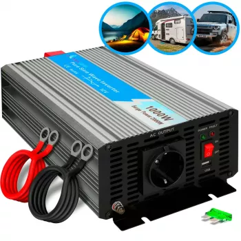 Sprieguma pārveidotājs Extralink OPIP-1000W 12V 230V 1000W tīrs sinusvilnis