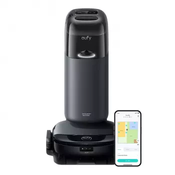 Anker Eufy Omni S1 robotu putekļsūcējs ar visaptverošu staciju, slapjā&sausā tīrīšana, 8000 Pa, 216 min, pelēks