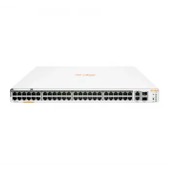 HPE Aruba Networking Instant On Slēdzis 40 porti Gigabit CL4 PoE 8 porti Gigabit CL6 PoE 2 porti 10GBASE-T 2 porti SFP+ 600W 1960