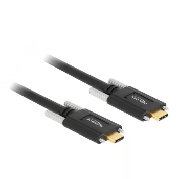 USB kabelis DeLOCK 83720 USB 3.2 Gen 2 1m USB-C melns