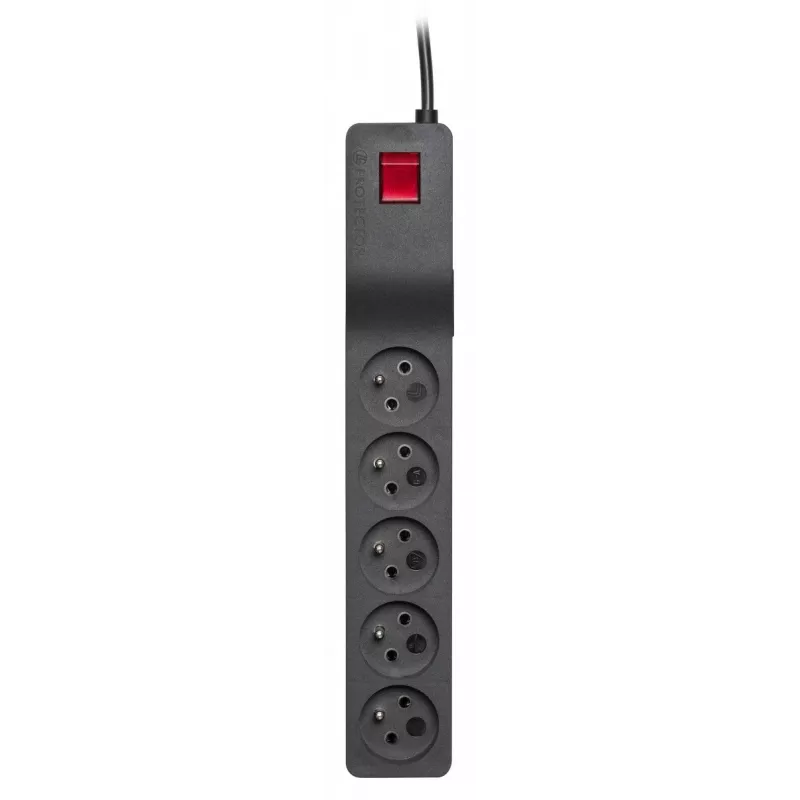 Pagarinātājs Lestar 3 m melns ar slēdzi un indikatoru, 230 V AC, 10 A
