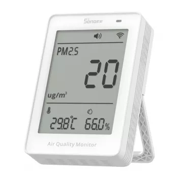 Gaisa kvalitātes mērītājs WiFi LCD Sonoff AirGuard PM2.5 SAWF-07P