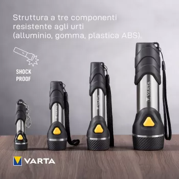Rokas lukturītis Varta Day Light Multi LED F20 Melns Sudrabs Dzeltens